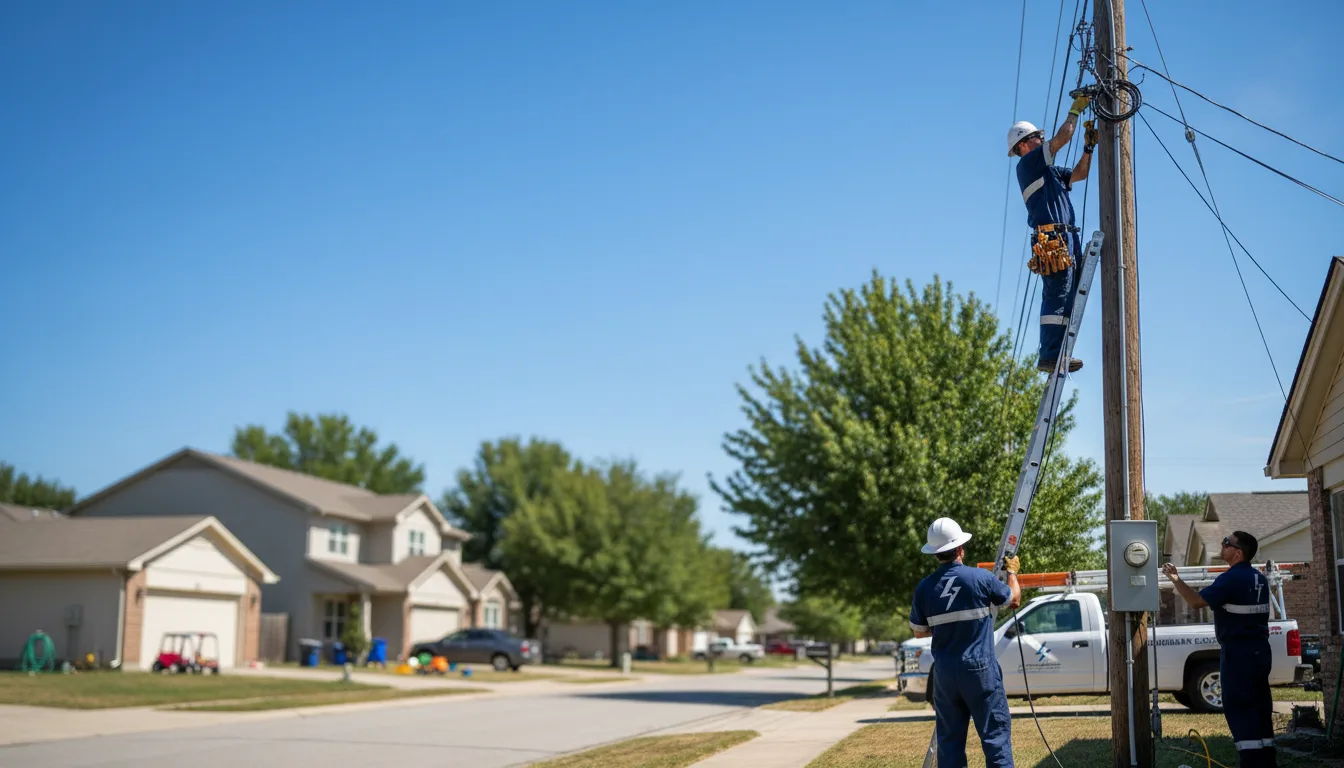 Residential electrician providing installation services in Baxter, TN